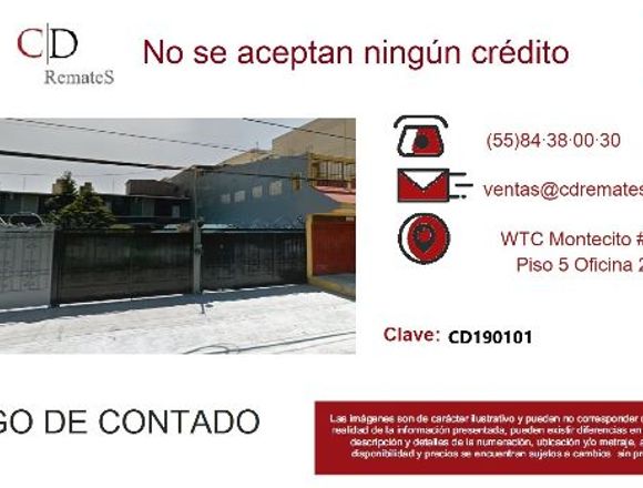 REMATE: Depto Amp. Miguel Hgo, Tlalpan. CD190101