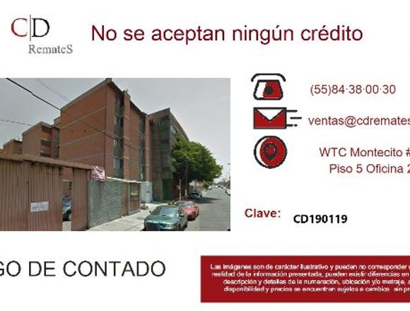 REMATE: Depto Agrícola Pantitlán, Iztac CD190119