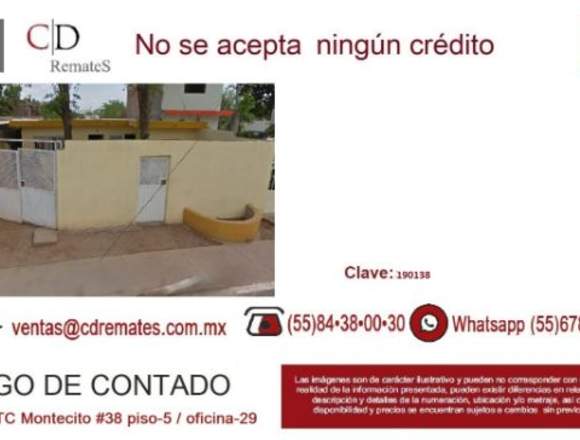 Casa en Remate Bancario, Gpe Victoria, 190138 en Culiacán (Municipio)