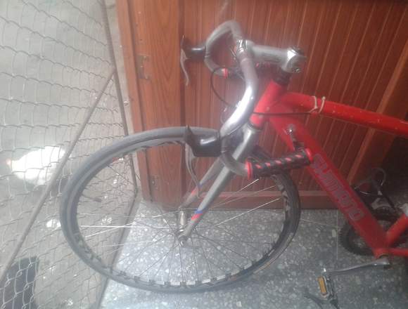 bicicleta de carrera de aluminio