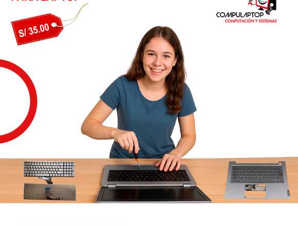 Cambio Teclado remachado de Laptop (Chincha alta) en Chincha Alta (Distrito)