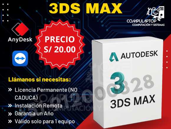 Instalación de Autodesk 3ds Max en Chincha Alta (Distrito)