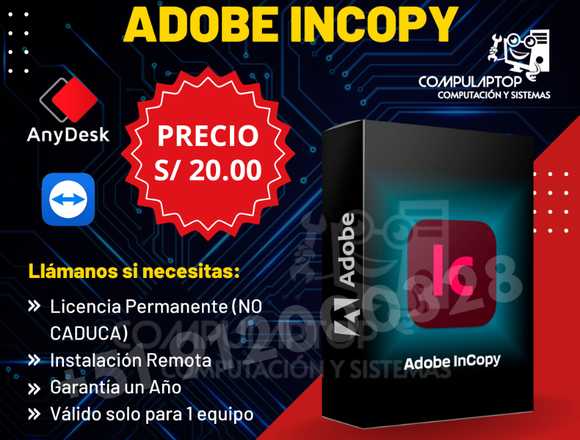 Instalación de Adobe InCopy en Chincha Alta (Distrito)