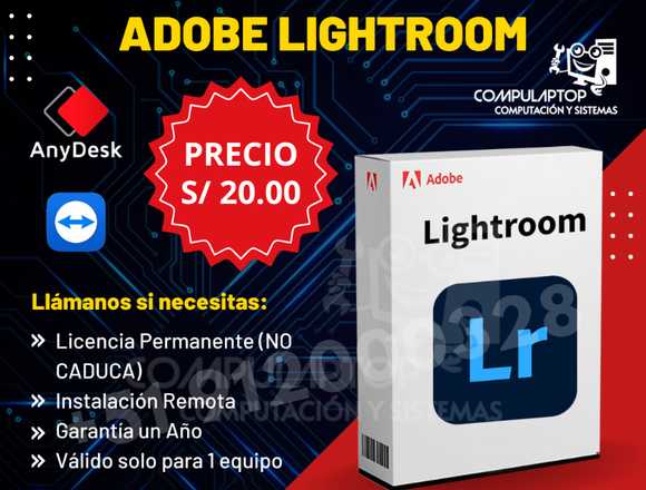 Instalación de Adobe Lightroom en Chincha Alta (Distrito)