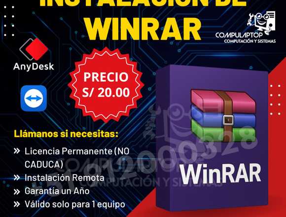 Instalación de WinRAR para archivos en Chincha Alta (Distrito)