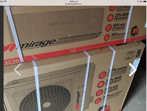 Minisplit Mirage 2 Ton en Mexicali (Municipio)