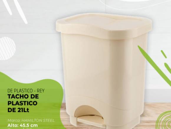 TACHO DE PEDAL DE PLÁSTICO 21 LITROS en San Miguel (Lima 32) (Distrito)