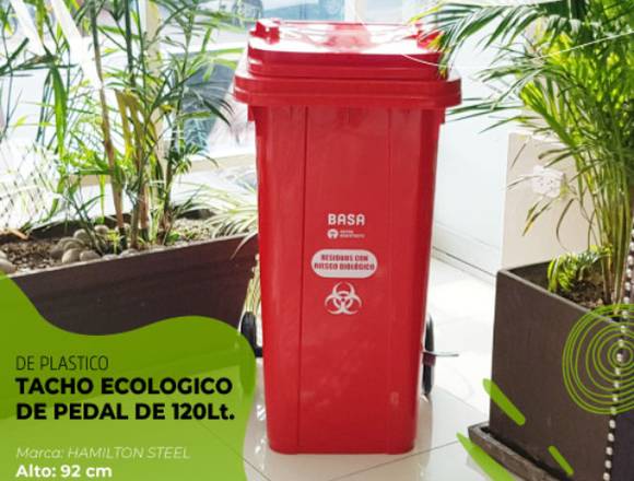 TACHOS DE PLASTICO DE PEDAL DE 120 LITROS en San Miguel (Lima 32) (Distrito)