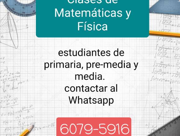 Clases de Matemática y Física en Arraiján (Distrito)