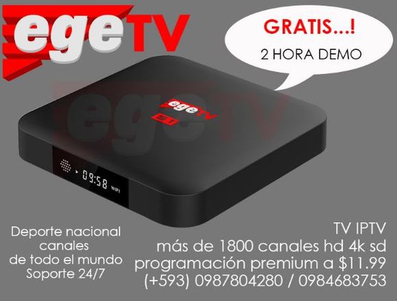 TV IPTV CANALES HD DEMO 1800 CANALES en Pichincha (Cantón)