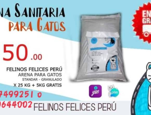 Arena sanitaria para gato 😻 en Carabayllo (Lima 6) (Distrito)