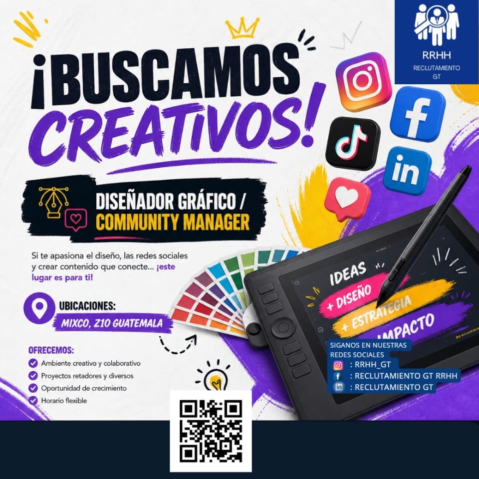 DISEÑADOR GRAFICO CON EXPERIENCIA GUATEMALA QUETZALTENANGO en Ciudad de Guatemala (Municipio)
