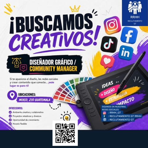 DISEÑADOR GRAFICO CON EXPERIENCIA GUATEMALA QUETZALTENANGO en Ciudad de Guatemala (Municipio)