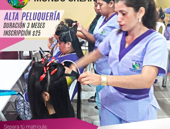 MUNDO CREAR CURSOS DE BELLEZA ALTA PELUQUERÍA en Guayaquil (Cantón)