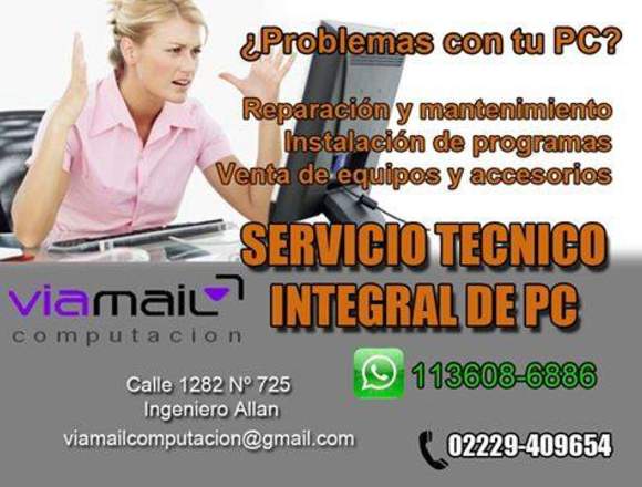 Servicio Técnico de PC, Notebook, Netbook y Tablet en Lago Buenos Aires (Localidad)