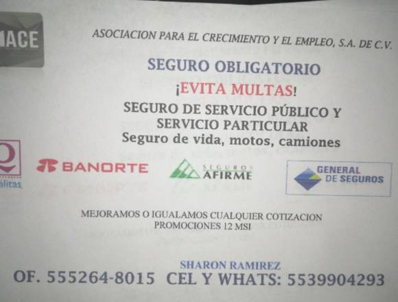 Seguro de auto, moto, vida en Villaflores (Municipio)