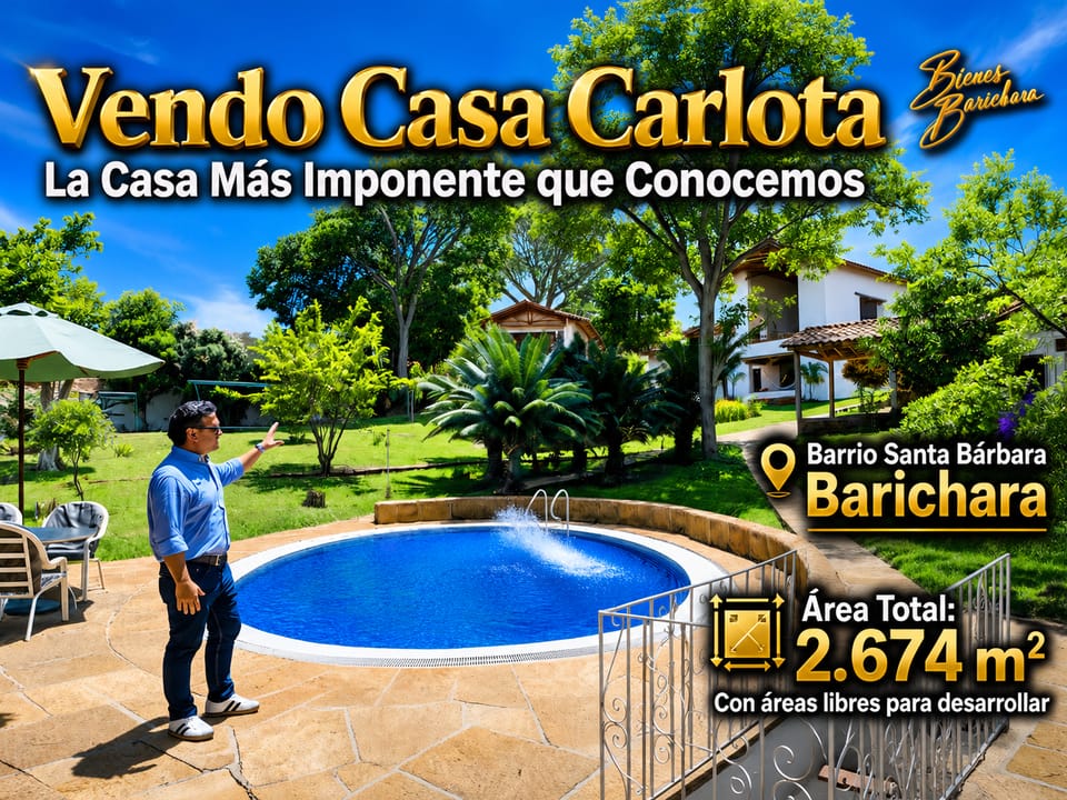 Vendo Casa Barichara Sector Santa Barbara casa Carlota en Barichara (Municipio)