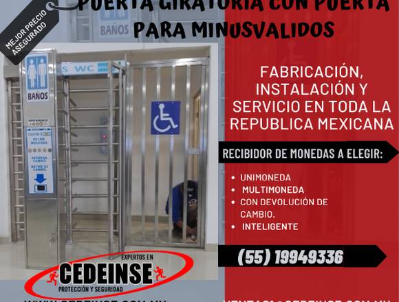 Puerta giratoria para cobro de servicios en Funza (Municipio)