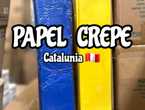 Papel crepe de colores Por paquete y cajón