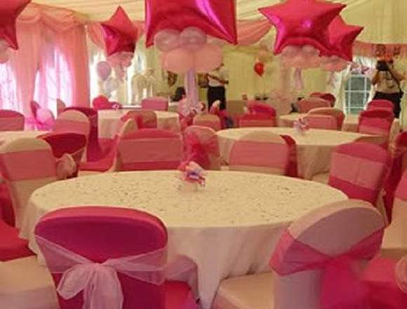DECORACIÓN CON GLOBOS Y TELAS PARA XV AÑOS en Venustiano Carranza (Municipio)