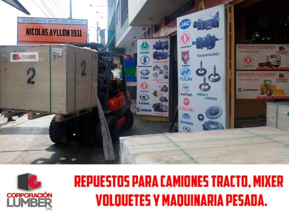 Tienda de Repuestos para Camiones y Maquinarias