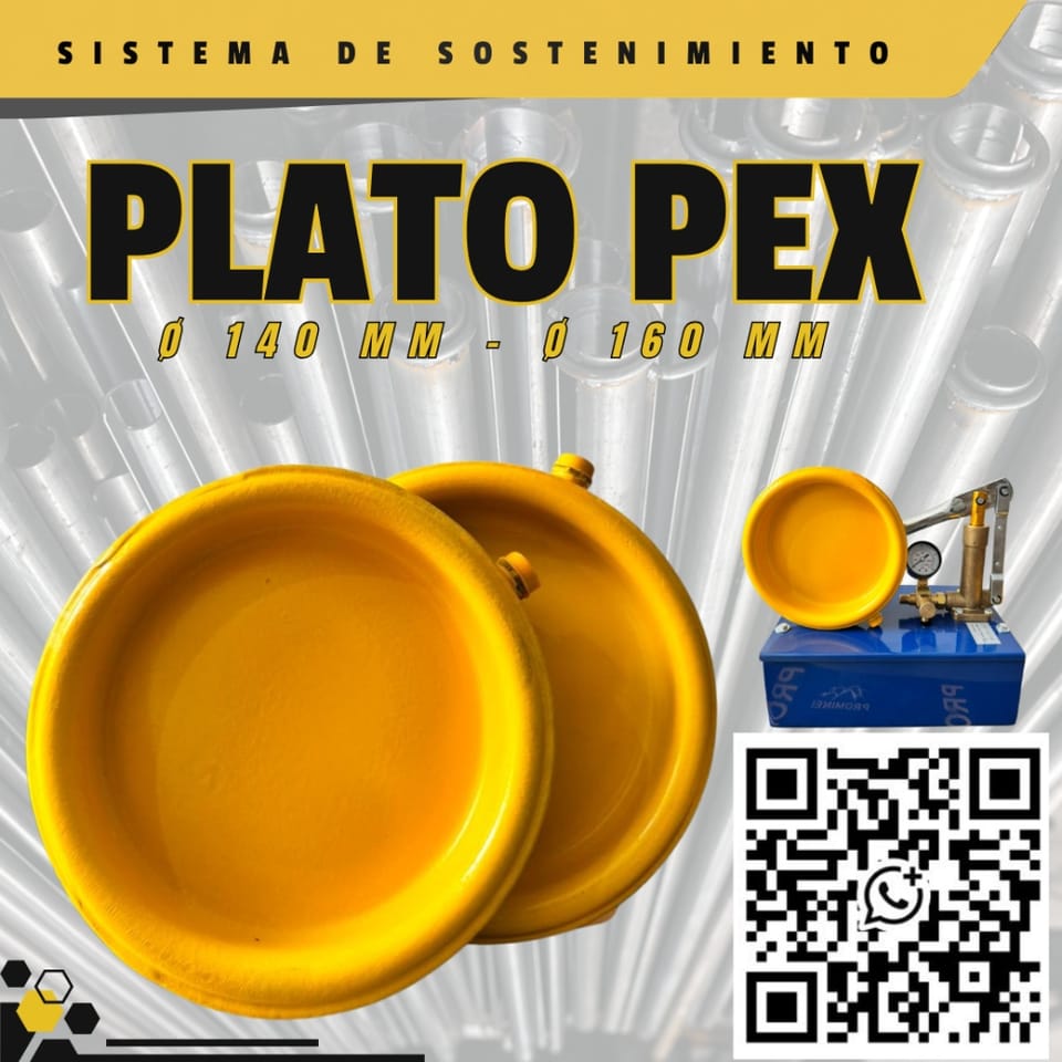 Plato PEX - Sistemas de Anclaje y Sostenimiento en Cajamarca (Distrito)