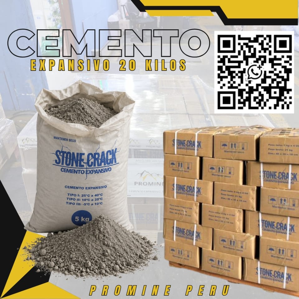 Cemento Expansivo - Caja de 20 kilos - Tipo 2 en Yungay (Distrito)