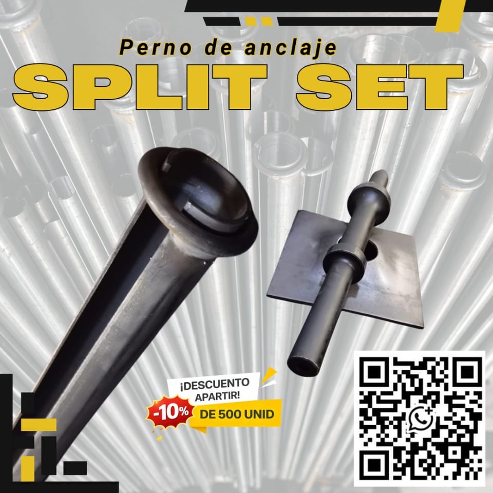 Perno Split Set - Geotécnico - Minería Subterránea