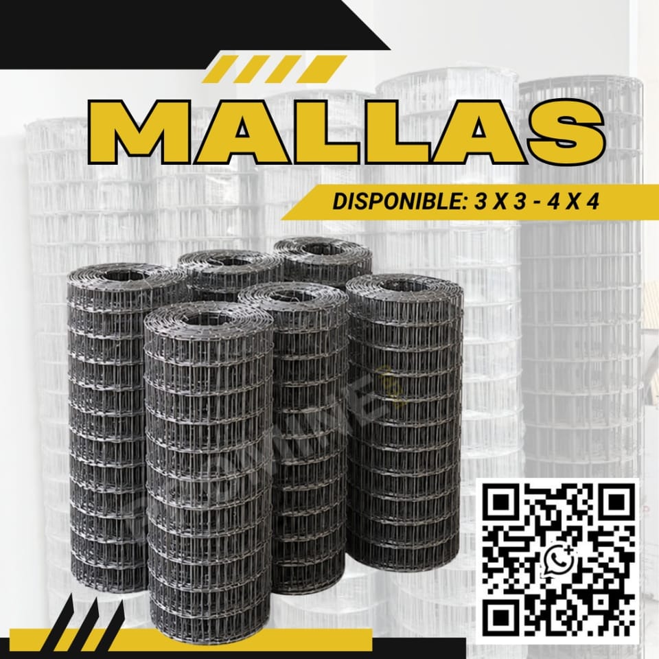 Mallas Electrosoldadas / Sostenimiento - 3x3 / 4x4