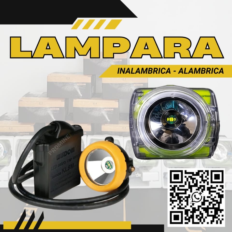 Lámpara Minera Recargable- Iluminación Subterránea en Los Órganos (Distrito)