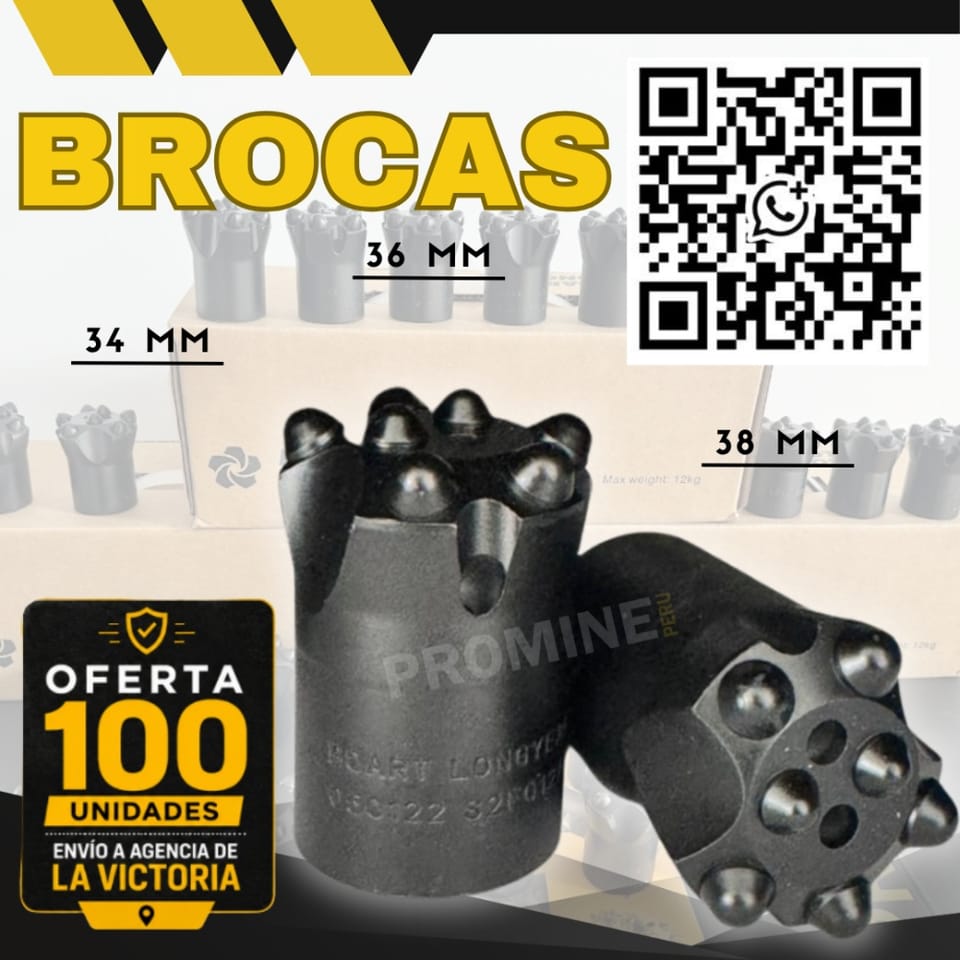 Brocas Mineras / Rendimiento / Perforación Minera