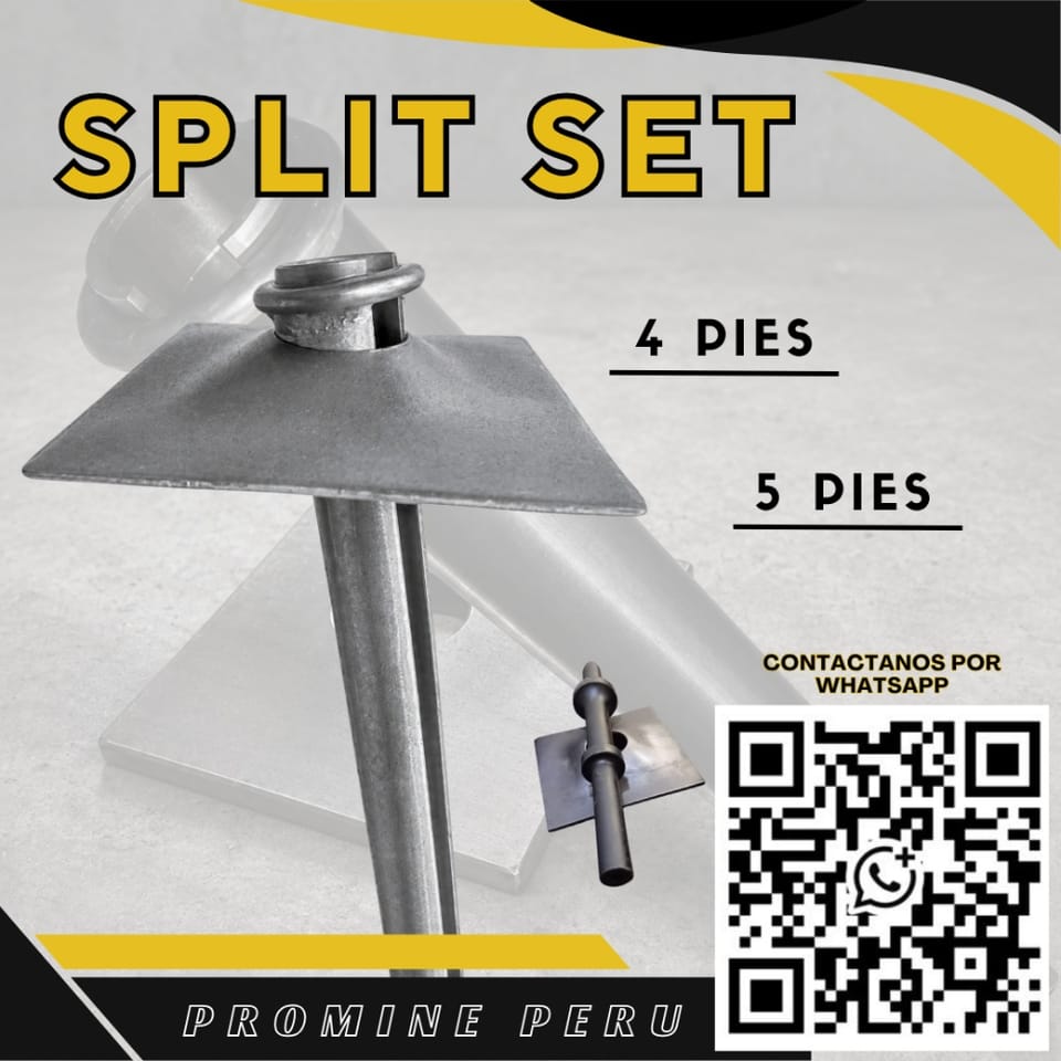 Split Set 4 y 5 Pies - Minería Subterránea - Lima