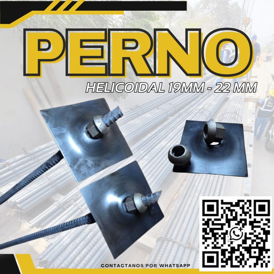 Pernos Helicoidales / Sistemas de Anclaje / 19mm en Trujillo (Distrito)