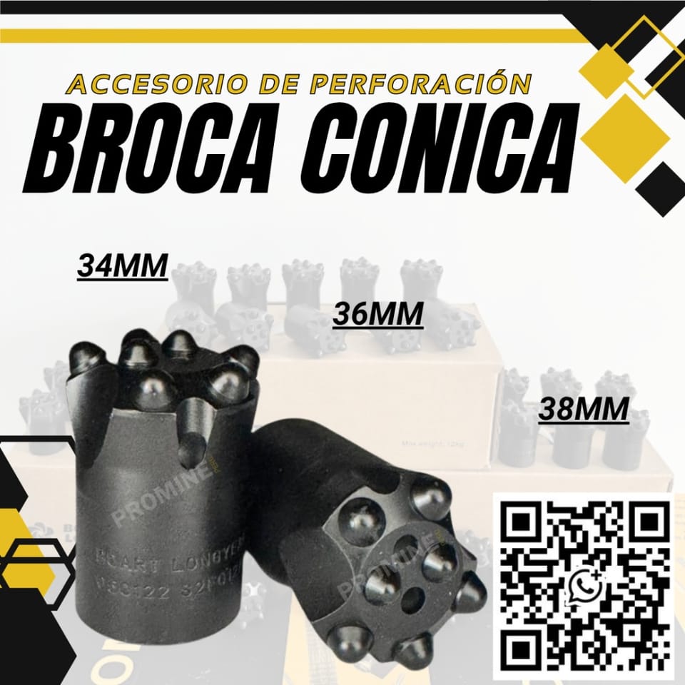 Broca Cónica - Perforación - 34mm, 36mm y 38mm en Lima (Lima 1) (Distrito)