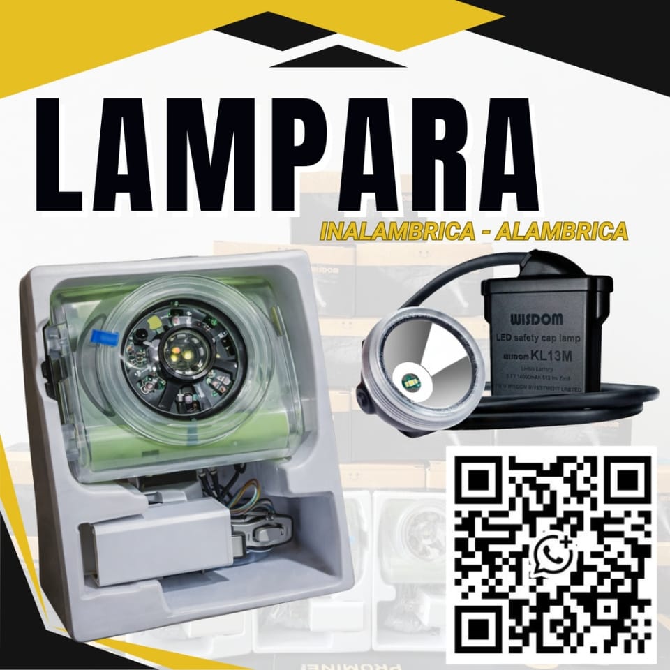 Lámpara Minera 4A / Iluminación en Mina / Wisdom en Patáz (Distrito)