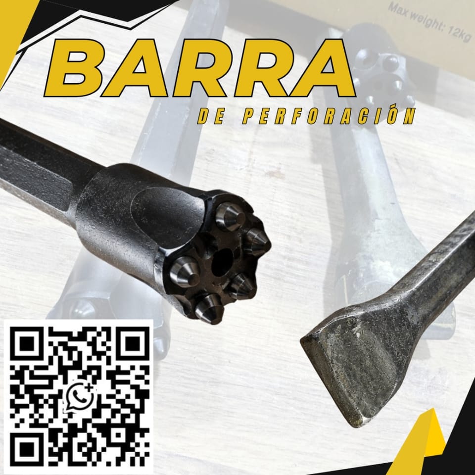 Barra de Perforación- Equipos y Labores de Minería