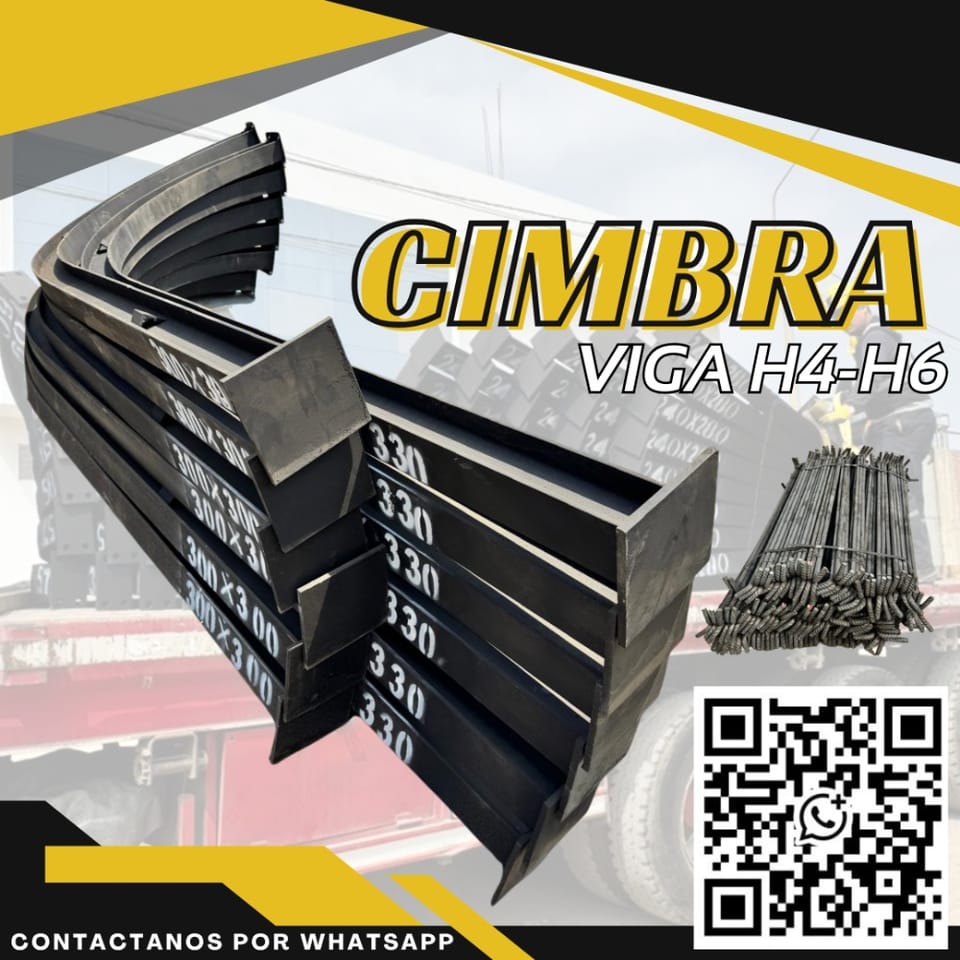 Cimbra Minera Viga H4 y H6 Fabricación Nacional en Chimbote (Distrito)