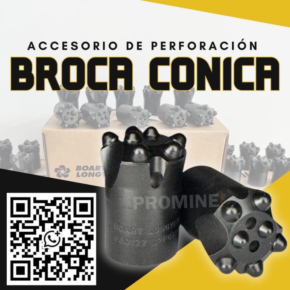 Accesorios Metálicos - Perforación - Broca Conica