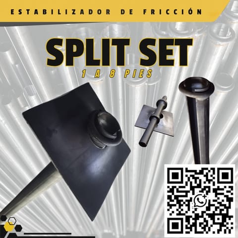 Split Set para Control del Terreno en Minería