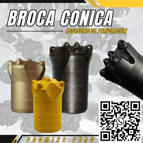 Broca Cónica - Perforación de Roca / 7 Botones en Cajamarca (Distrito)