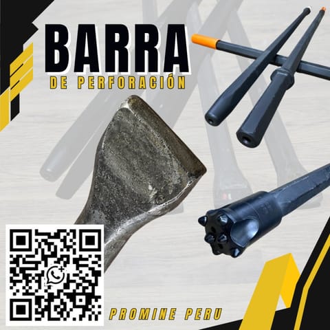 Barra de Perforación - Equipo Neumático de Minería