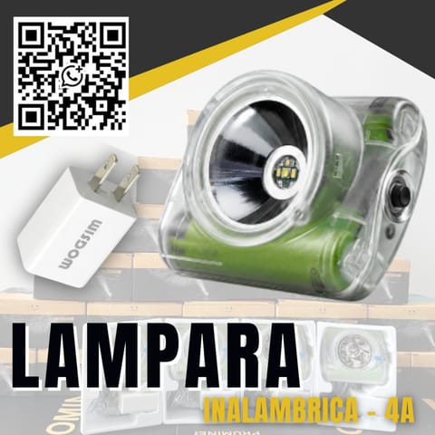 Lámpara Minera 4A - Operaciones de Interior Mina