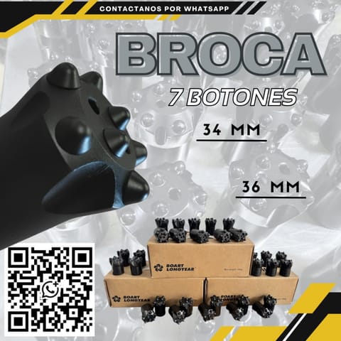 Broca de Carburo de 7 Botones Perforación en mina en Trujillo (Distrito)