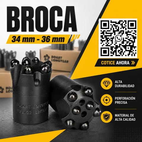 Broca Cónica 34 mm y 36 mm para Minería - Boart en Arequipa (Distrito)