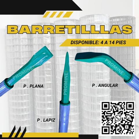 Barretillas de Aluminio / Plana, Angular y Lápiz