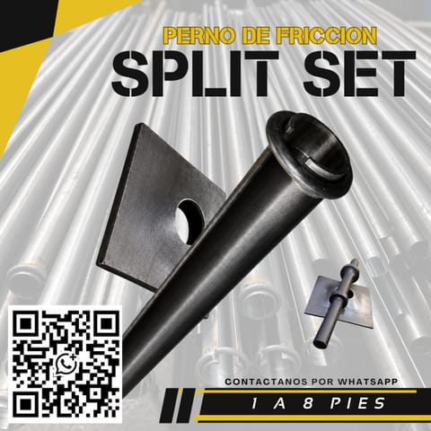 Split Set 4 y 5 Pies Anclaje - Minería Subterranea