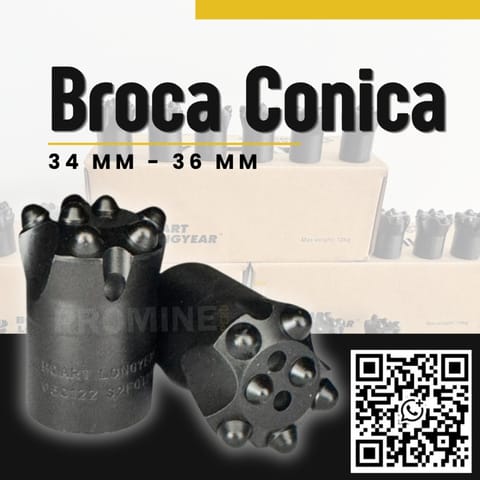 Brocas Cónicas para Perforación en Minería y Cante