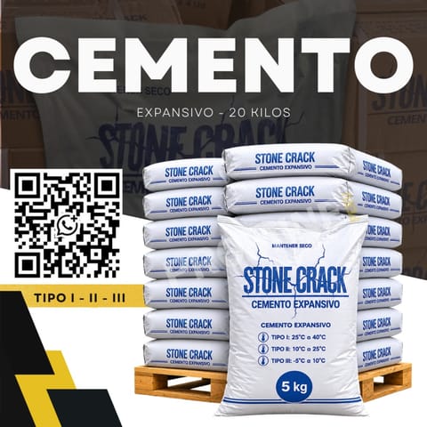 Cemento Expansivo para Demolición - Tipo 2