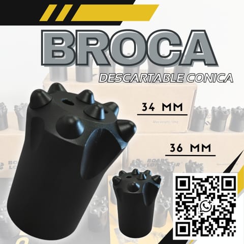 Broca conica - Perforación - Roca - Boart Longyear en Yungay (Distrito)