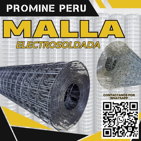 Malla Electrosoldada / Control de Rocas / 4 x 4